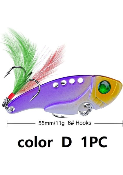 Renk D Stili 23 Renk Metal Vıb Lures Güçlü Canlı Titreşimler Kaşık Cazibesi Balıkçılık Yem Bas Yapay Sert Yem Ağustosböceği Böcek Cazibesi 3D Gözler (Yurt Dışından)