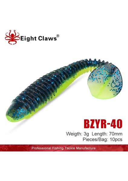 R-08 Stili Sekiz Pençeler G Kanat Darbe Yağ Yapay Yumuşak Balıkçılık Lures Kürek Kuyruğu Yumuşak Yem Silikon Solucan Balıkçılık Yumuşak Cazibesi (Yurt Dışından) fiyatları