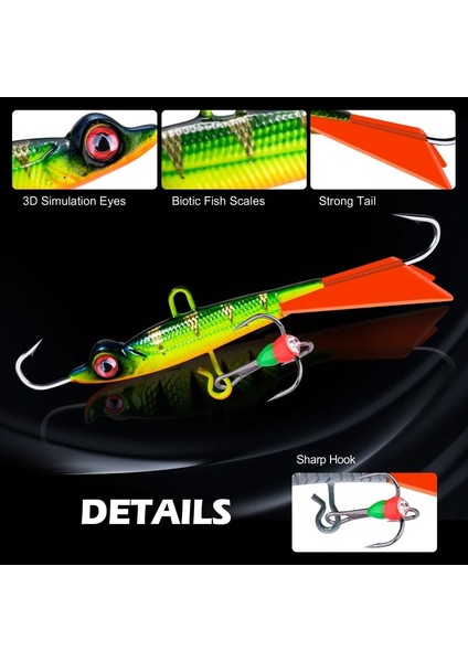 No.2 Tarzı Goture 1pc Kış Dengeleyicileri 6.6cm 9.4g Buz Balıkçılığı Lurejigging Rap ile Minnow Profil Dengesi Kış Balıkçılığı Için 2 Renk (Yurt Dışından)