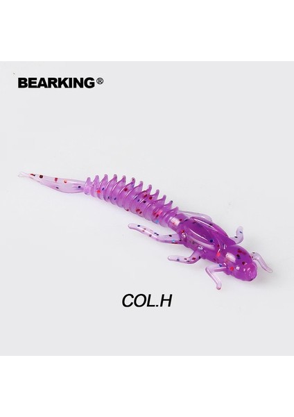 Col.h Tarzı 50MM 15 Adet Bearkıng Yeni Larva Yumuşak Lures 5cm 0.8g Balıkçılık Yapay Silikon Bas Pike Minnow Swimbait Jig Plastik Yemler Solucan (Yurt Dışından)