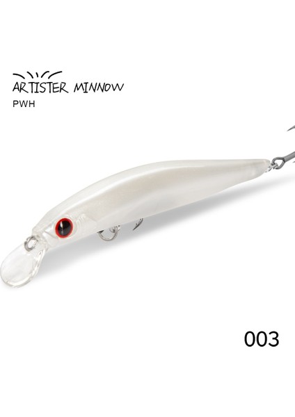 No.3 Tarzı 70MM 7g Hunthouse Sanatçısı Black Minnow Lure Jerkbait Balık Tutma Alabalık Lure Twitch Action Seafishing For Black Bass Hard Lure G (Yurt Dışından)