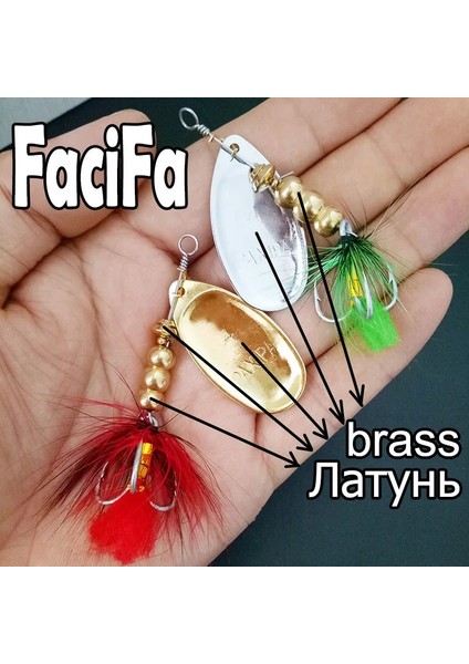 3 Gümüşi Yeşil Stil 1 Adet Braer Yem Cazibesi 1.4g Ila 14G Sazan Balıkçılık Tiz Kanca Kaşık Cazibesi Yapay Yem Metal Balıkçılık Cazibesi Bas Sert Yem (Yurt Dışından)