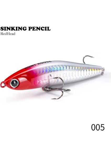 No.5 Tarzı 95MM 24G Hunthouse Batan Kalem Balıkçılık Cazibesi Gg Bal Tuzağı Trolling Wobblers Sert Yem Bas Alabalık Için Tuzlu Su (Yurt Dışından)