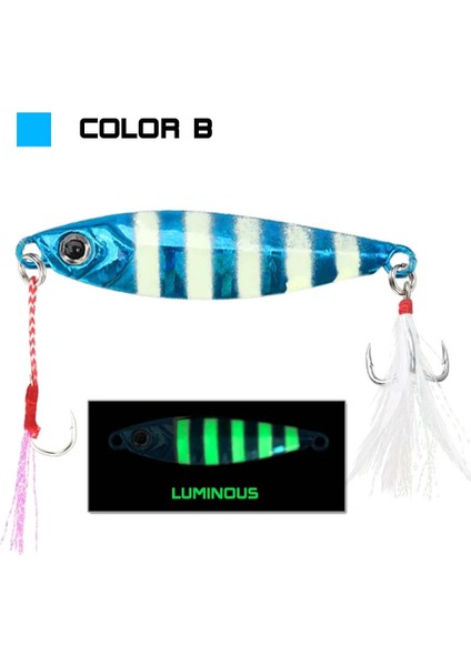 Renk-B Stili 30G Jackfısh 20GCM 3D Gözler Lazer Vücut Swimbait Aydınlık Metal Jig Cazibesi Madeni Pul Bıçağı Yapay Sert Yem Deniz Halat Balıkçılık Cazibesi (Yurt Dışından)