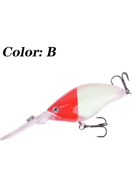 B Tarzı 1 Adet Dalış Derin Deniz Balıkçılık Krank Lures 11 cm 18G Trolling Wobbler Büyük Minnow Yapay Sert Yem Bas Pike Mücadele Swimbaits (Yurt Dışından)