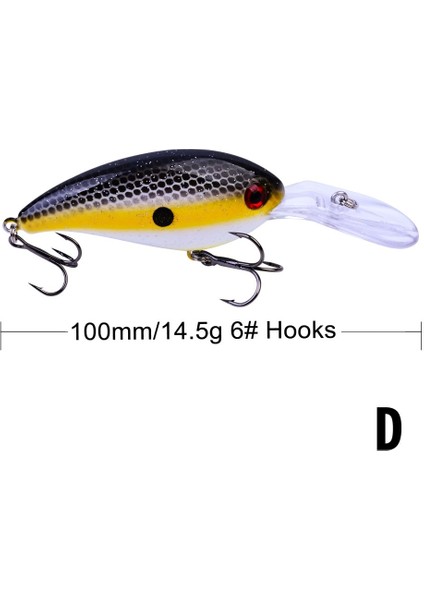 D Stili Balık Tutma Deniz Trolling Minnow Yapay Sert Yem 10CM 14G Big Wobblers Hızlı Dalış Yemi Sazan Krank Yemi Pesca Pislik Balığı Yemi (Yurt Dışından)