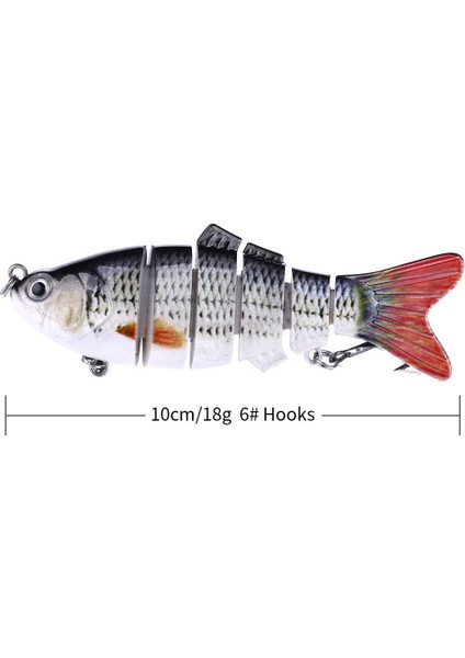 1 Adet K Tarzı Htdob Balıkçılık Lures Seti Kutulu Çok Segmentli Eklemli Sert Yem Wobblers Swimbait Crankbait Swim Bas Pike Batan Için (Yurt Dışından) modelleri