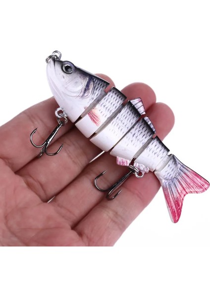 1 Adet K Tarzı Htdob Balıkçılık Lures Seti Kutulu Çok Segmentli Eklemli Sert Yem Wobblers Swimbait Crankbait Swim Bas Pike Batan Için (Yurt Dışından) fırsatları