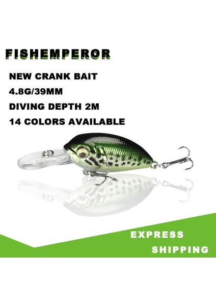 K Tarzı Isca Pesca Mini Wobblers Pike Balıkçılık Cazibesi 3.9cm 4.8g Crankbaits Minnow Sert Yapay Yem Peche Leurre Yüzen Japonya Lures (Yurt Dışından) fiyatları