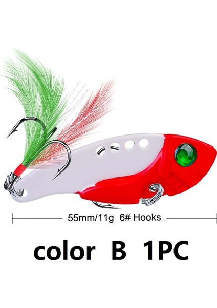 Renk B Tarzı 23 Renk Metal Vıb Lures Güçlü Canlı Titreşimler Kaşık Cazibesi Balıkçılık Yem Bas Yapay Sert Yem Ağustosböceği Böcek Cazibesi 3D Gözler (Yurt Dışından)