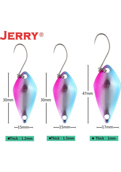 Gökkuşağı Alabalık Stili 3.5g Demir Jerry Kova Alabalık Küçük Mikro Balıkçılık Kaşık Lures 2.5g 3.5g 5g Er Yem Uv Glitter Tatlı Su Kış Olta Takımı (Yurt Dışından) indirimleri