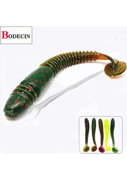 C5 5 Adet Tarzı T Kuyruk Yumuşak Olta Takımıcazibesi Sazan Bas Alabalık Alt Koku Solucanlar Grubs Balıkçılık Için Yapaysilikon Yem Jig Wobblers (Yurt Dışından) fırsatları
