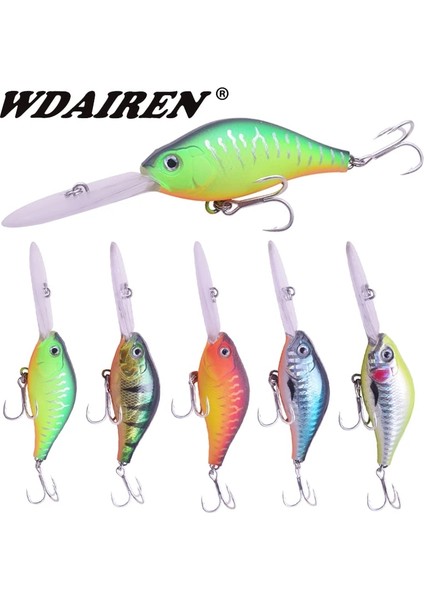 Bir Stil Sıra Yem Balıkçılık Yemleri 15G 10.5cm Derin Dalış Wobblers Yapay Crankbait Bass Turna Minnow Sazan Pesca Mücadelesi (Yurt Dışından) fiyatları