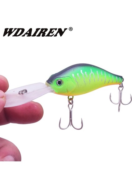 Bir Stil Sıra Yem Balıkçılık Yemleri 15G 10.5cm Derin Dalış Wobblers Yapay Crankbait Bass Turna Minnow Sazan Pesca Mücadelesi (Yurt Dışından) modelleri