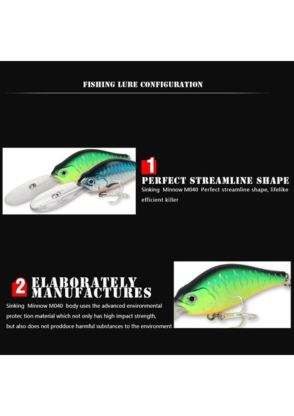 Bir Stil Sıra Yem Balıkçılık Yemleri 15G 10.5cm Derin Dalış Wobblers Yapay Crankbait Bass Turna Minnow Sazan Pesca Mücadelesi (Yurt Dışından) indirimleri