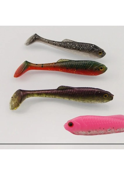 CA92DC Stili 57MM 12 Adet Esfıshıng Balıkçılık Yemleri Rocah Shad Oft Cazibesi Deniz Yemi Yumuşak Cazibesi Alabalık Çipura Yemi Pesca (Yurt Dışından)