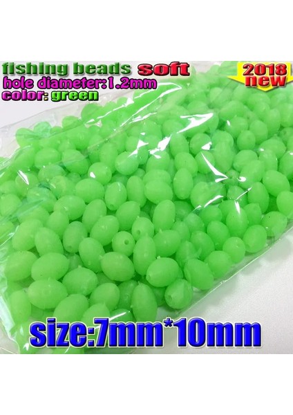 7MM-10MM 300 Adet Stil Fihsing Plastik Işıklı Olta Boncukları Karanlıkta Parlıyor 2*3 3**cevher Boyutu Seçimi (Yurt Dışından)