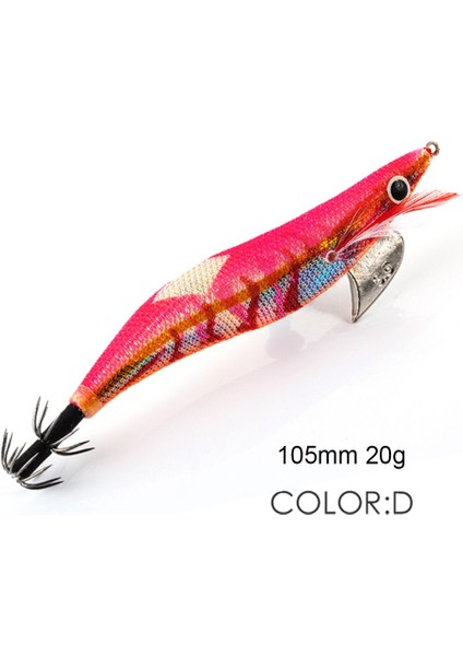 10.5cm 20G D Stili 13CM 42G Ahtapot Yemi Wobblers Batan Balıkçılık Cazibesi Parladı Ahşap Karides Lures Kalamar Kanca Deniz Gerçekçi Jigler Yapay Mücadele (Yurt Dışından)