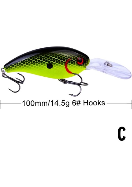 C Stili Balık Tutma Deniz Trolling Minnow Yapay Sert Yem 10CM 14G Big Wobblers Hızlı Dalış Yemi Sazan Krank Yemi Pesca Pislik Balığı Yemi (Yurt Dışından)