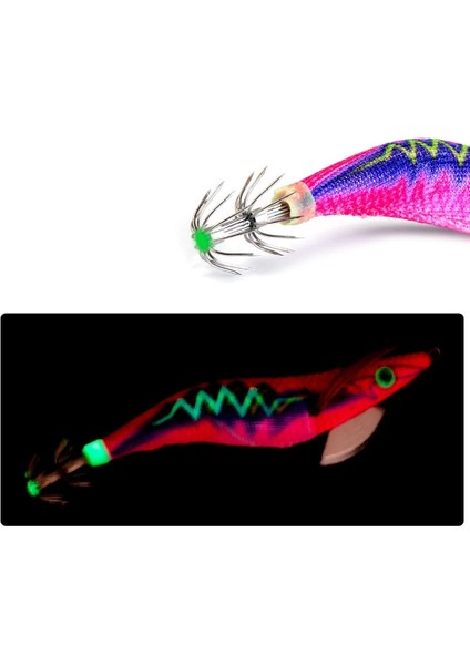 No.6 Tarzı 103MM 12G Ses Aydınlık Ahşap Karides Kalamar Kanca Yumuşak Ayak Pseudoprawn Simülasyon Karides Halka Boncuk ile Mürekkepbalığı Yem Olta Takımı (Yurt Dışından)