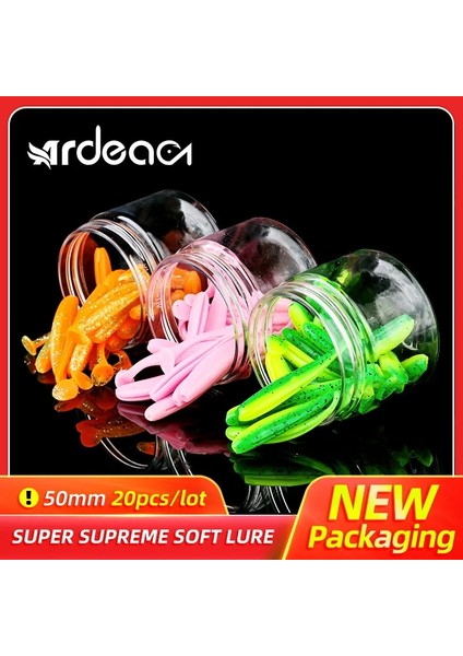 ZZY027 Stili 30 Adet 50MM 1g Ardae Balıkçılık Cazibesi G T-Tail Wobblers Silikon Rahat Köpekbalığı Yapay Çift Renkli Yemler Bas Levrek Leurre Çorbası (Yurt Dışından)