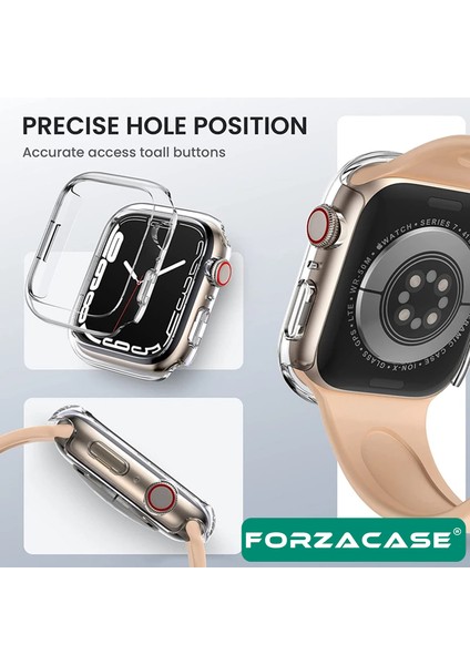 FC380 Apple Watch Ultra / Ultra 2 49mm Önü Açık Sert Plastik Rubber Kılıf