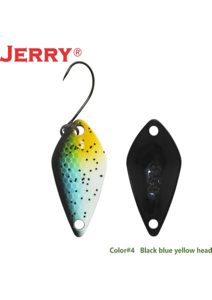 Sarı Kafa Stili 1.9g Pirinç Jerry Kova Alabalık Küçük Mikro Balıkçılık Kaşık Lures 2.5g 3.5g 5g Er Yem Uv Glitter Tatlı Su Kış Olta Takımı (Yurt Dışından)