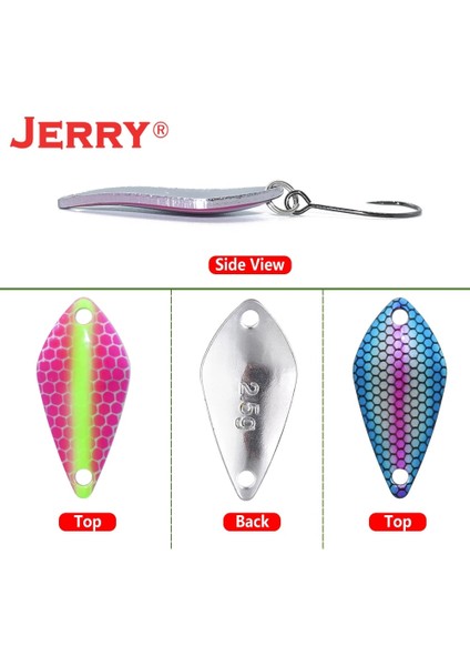 Sarı Kafa Stili 1.9g Pirinç Jerry Kova Alabalık Küçük Mikro Balıkçılık Kaşık Lures 2.5g 3.5g 5g Er Yem Uv Glitter Tatlı Su Kış Olta Takımı (Yurt Dışından) fırsatları