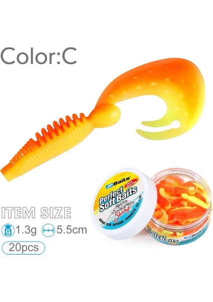 Renkc Stili Balık Kokusu Solucanlar Yumuşak Yem Kavanozu Uzun Kuyruk Balıkçılık Yemleri G Wobblers Sazan Balıkçılığı Yumuşak Yemler Silikon Yapay Swimbait (Yurt Dışından)
