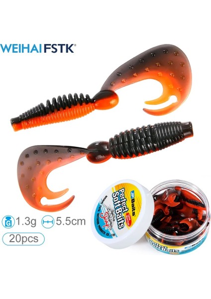 Renkc Stili Balık Kokusu Solucanlar Yumuşak Yem Kavanozu Uzun Kuyruk Balıkçılık Yemleri G Wobblers Sazan Balıkçılığı Yumuşak Yemler Silikon Yapay Swimbait (Yurt Dışından)