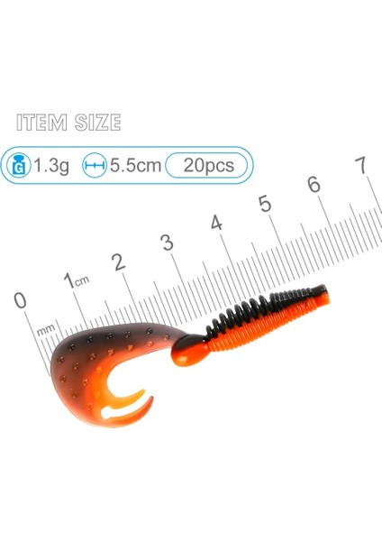 Renkc Stili Balık Kokusu Solucanlar Yumuşak Yem Kavanozu Uzun Kuyruk Balıkçılık Yemleri G Wobblers Sazan Balıkçılığı Yumuşak Yemler Silikon Yapay Swimbait (Yurt Dışından)