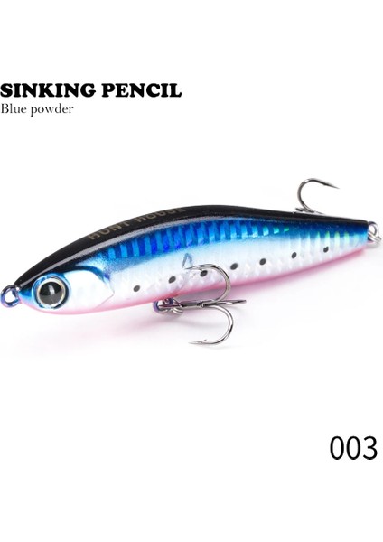 No.3 Tarzı 70MM 13.5g Hunthouse Batan Kalem Balıkçılık Cazibesi Gg Bal Tuzağı Trolling Wobblers Sert Yem Bas Alabalık Için Tuzlu Su (Yurt Dışından)