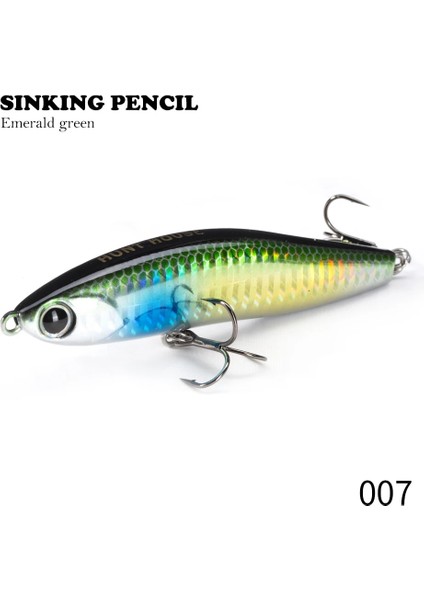 No.7 Tarzı 95MM 24G Hunthouse Batan Kalem Balıkçılık Cazibesi Gg Bal Tuzağı Trolling Wobblers Sert Yem Bas Alabalık Için Tuzlu Su (Yurt Dışından)