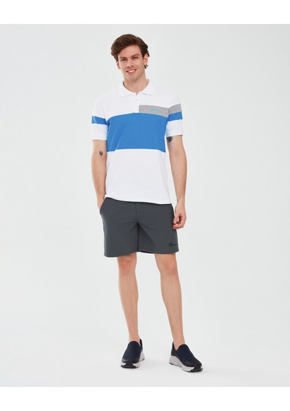Polo Shirt M Short Sleeve Erkek Beyaz Polo Yaka Tshirt S241196-100 fırsatları
