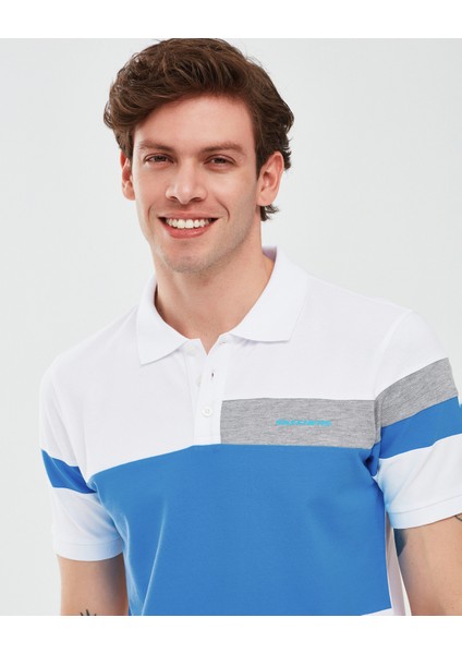 Polo Shirt M Short Sleeve Erkek Beyaz Polo Yaka Tshirt S241196-100 indirimleri