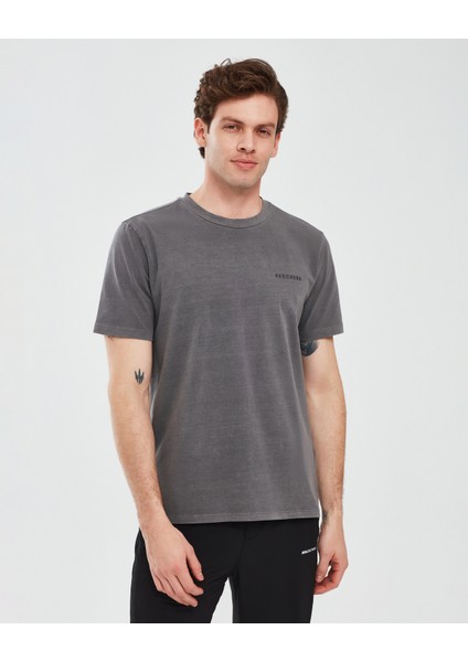 Organic Coll. M Short Sleeve T-Shirt Erkek Antrasit Tshirt S241166-003