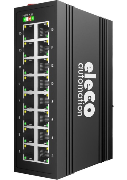 - ELOS-F5-16TX Endüstriyel Yönetimsiz Ethernet Swıtch 16 Port