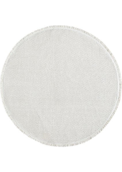 Beyaz Krem Yumuşak Dokulu Yuvarlak Halı Kilim Mutfak Koridor Yolluk Dokuma Makine Halısı 007 Daire indirimleri