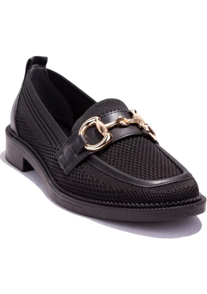 DZA07-5572205C Siyah Triko Günlük Kadın Ayakkabı