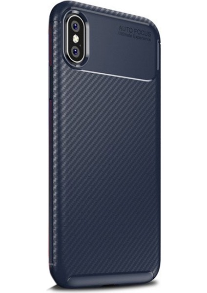 Apple iPhone x Kılıf Negro Dizayn Silikon Lacivert
