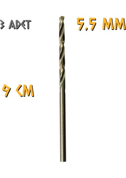Tyson Metal Ahşap Delici Hss Matkap Ucu 5.5 Mm. - 3 Adet fırsatları