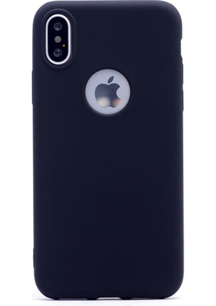 Apple iPhone x Kılıf Premier Silikon Kılıf Mat Kılıf Siyah