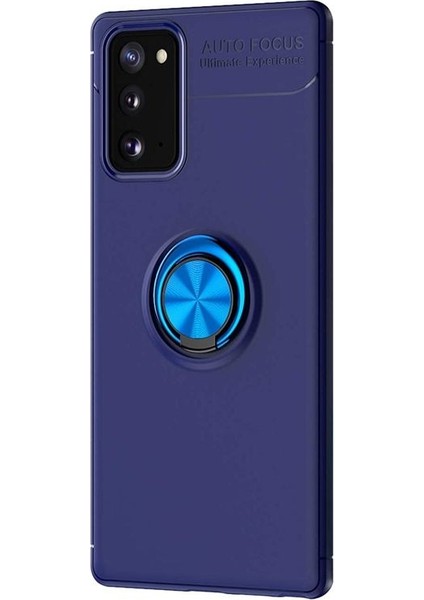 Samsung Galaxy S20 Fe Kılıf Ravel Silikon Yüzüklü Mıknatıslı Lacivert