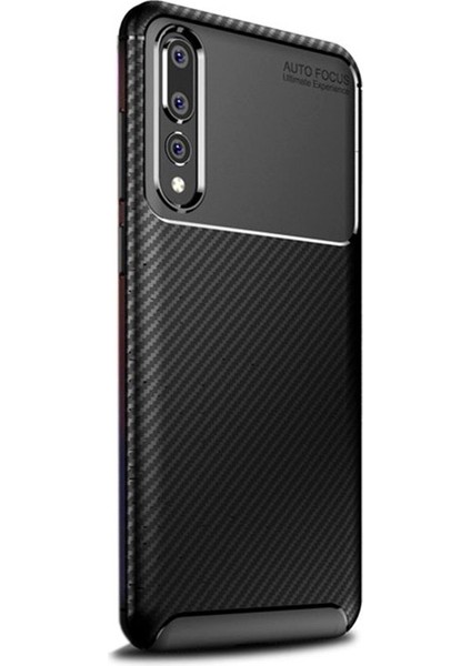 Xiaomi Mi 9 Kılıf Negro Karbon Dizayn Silikon Siyah