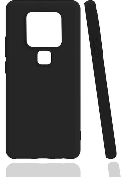Tecno Camon 16 Kılıf Korumalı Premier Mat Silikon Siyah