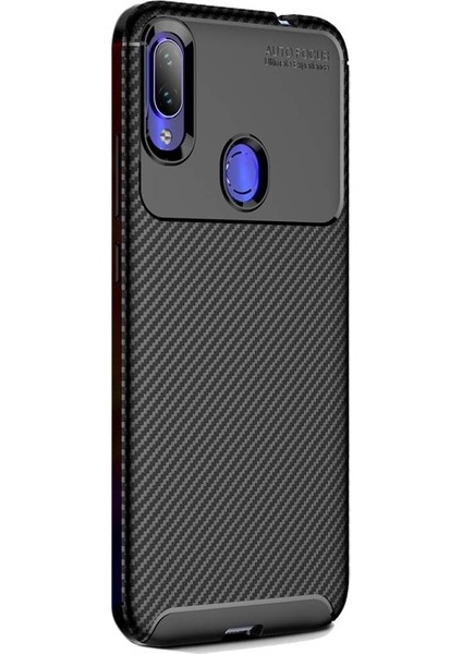 Xiaomi Redmi Note 7 Kılıf Negro Karbon Dizayn Silikon Siyah