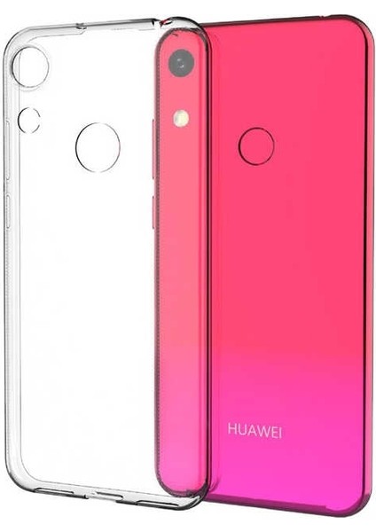 Huawei Honor 8A Kılıf Süper Silikon Yumuşak Arka Koruma Renksiz