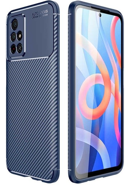 Xiaomi Redmi Note 11 5g Kılıf Negro Karbon Kamera Korumalı Silikon Lüx Lacivert