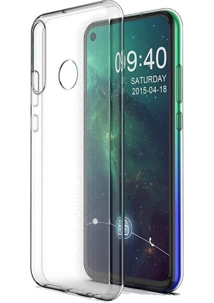 Huawei Y6P Kılıf Süper Silikon Yumuşak Arka Koruma Şeffaf