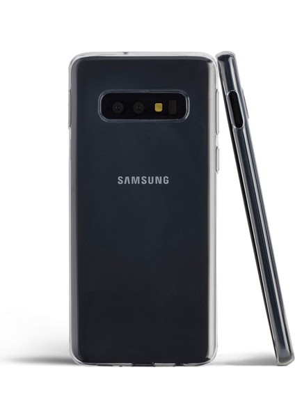 Samsung Galaxy S10E Kılıf Süper Silikon Yumuşak Arka Koruma Şeffaf